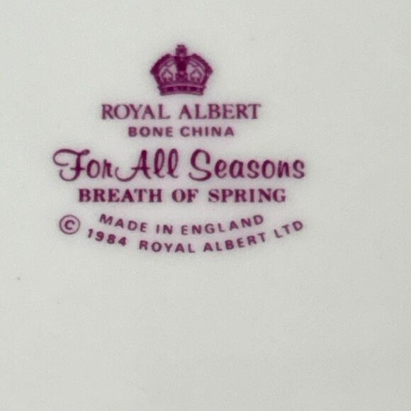 Royal Albert Breath of Spring Sandwich Tray: Vintage Floral Bone China - Picture 7 of 7